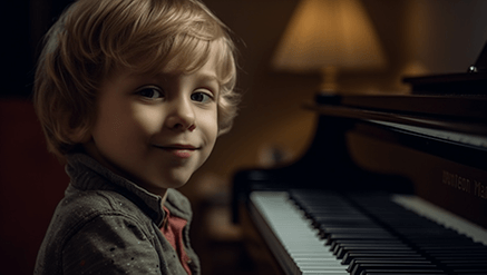 Nauka gry na pianinie dla chłopców