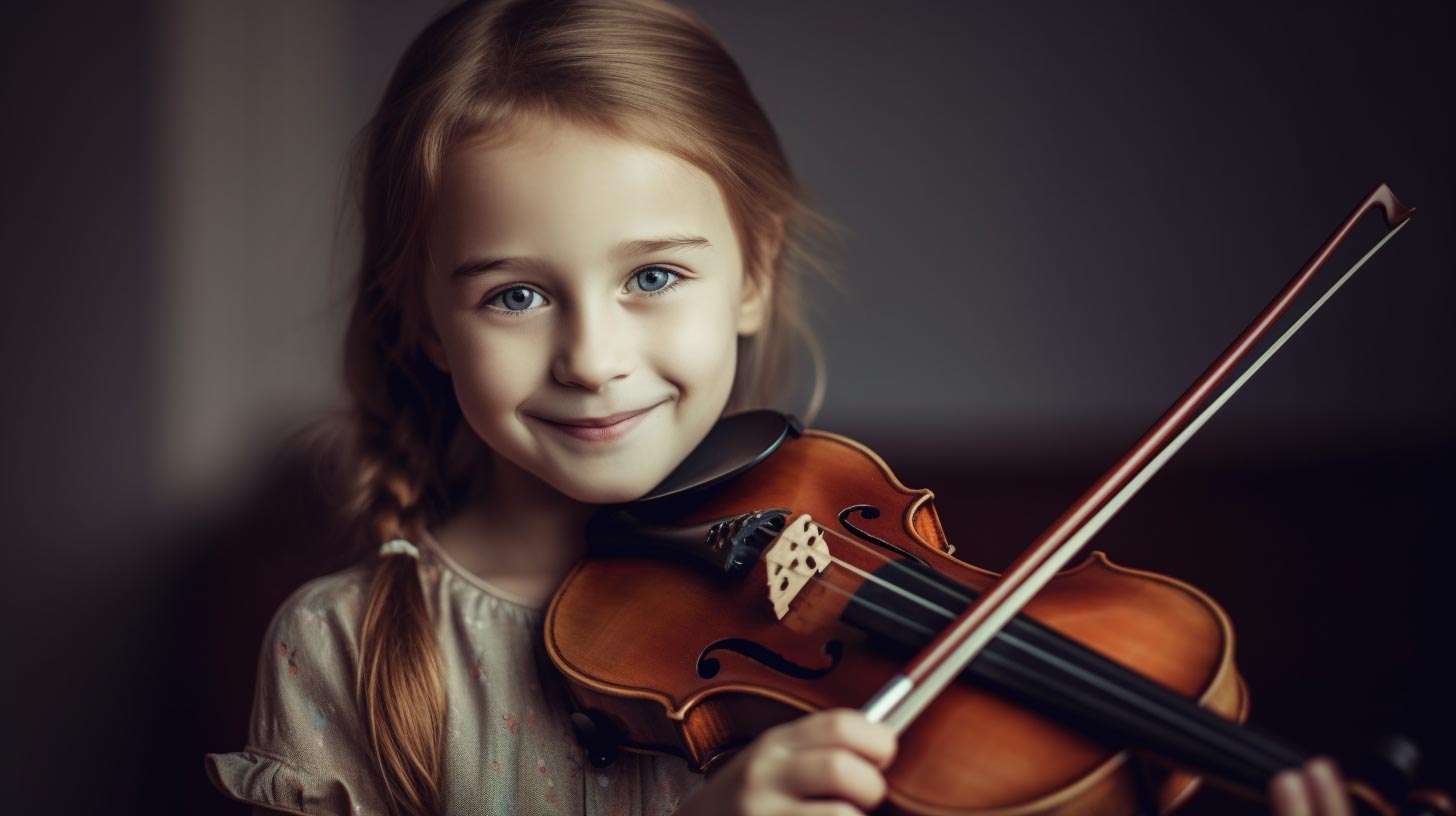 Gra na skrzypcach dla dzieci