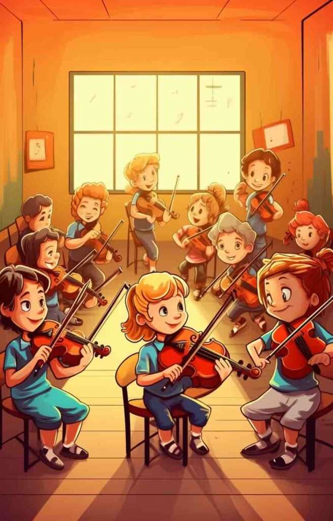 Lekcje skrzypiec w szkole